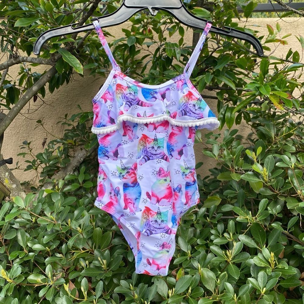 Vibrant Multicolor Kids Swim One Piece